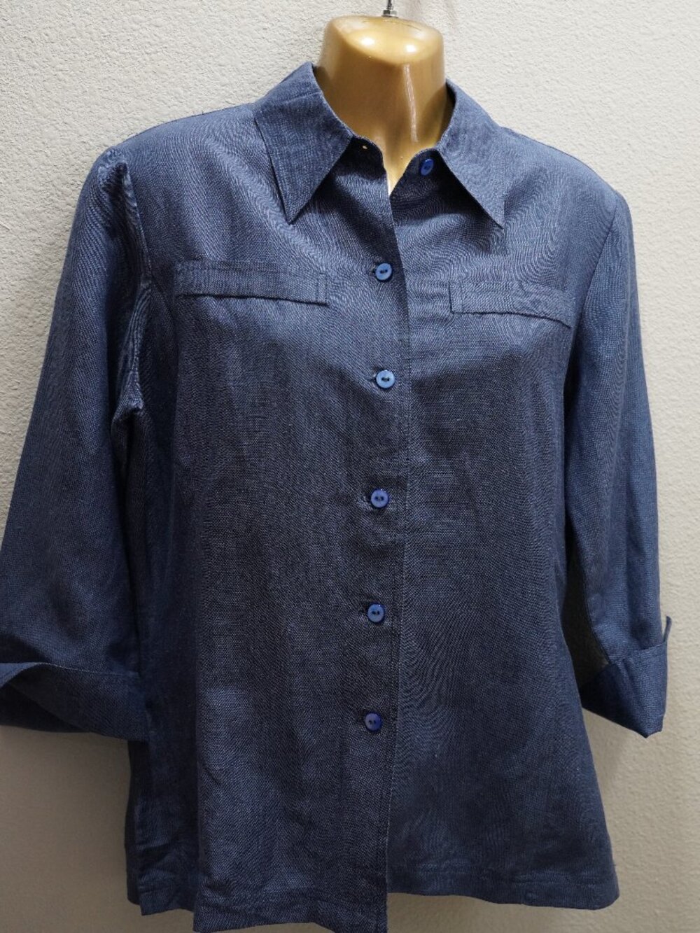 Coldwater Creek Vent Cuff Blouse size PM NWT